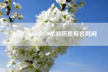 开原2020年消防员报名时间