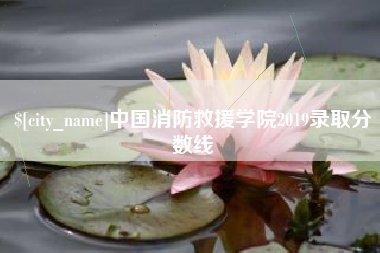 开原中国消防救援学院2019录取分数线