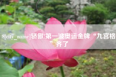 开原骄傲!第一波奥运金牌“九宫格”齐了
