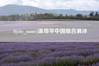 开原温哥华中国组合滑冰