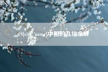 开原中国的九块金牌