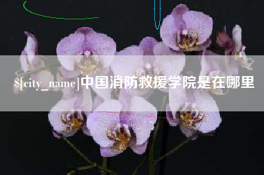 开原中国消防救援学院是在哪里