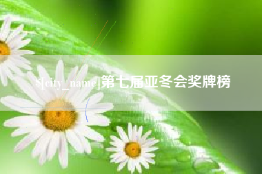 开原第七届亚冬会奖牌榜