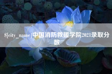 开原中国消防救援学院2021录取分数