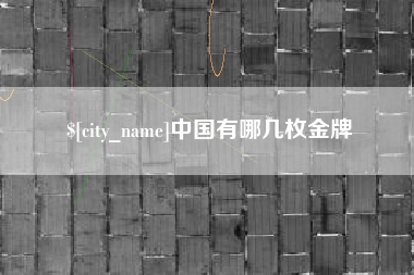 开原中国有哪几枚金牌