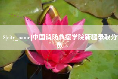 开原中国消防救援学院新疆录取分数