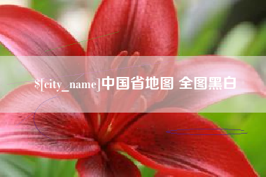 开原中国省地图 全图黑白