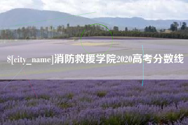 开原消防救援学院2020高考分数线