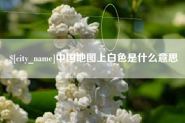 开原中国地图上白色是什么意思