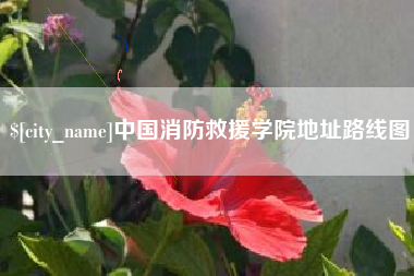 开原中国消防救援学院地址路线图