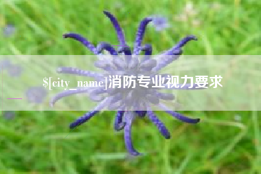 开原消防专业视力要求