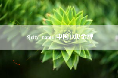 开原中国19块金牌