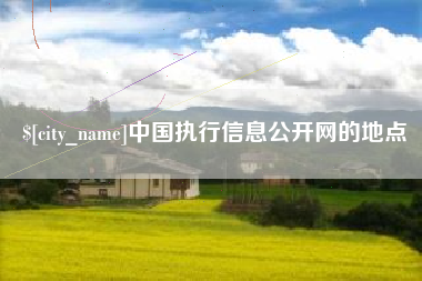 开原中国执行信息公开网的地点