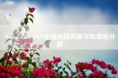 开原2021中国消防救援学院录取分数