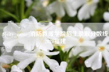开原消防救援学院招生录取分数线2020福建