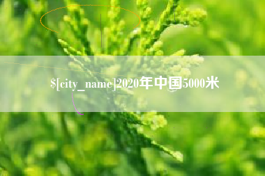 开原2020年中国5000米