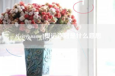 开原奥运连冠是什么意思