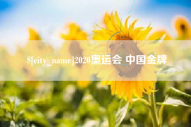 开原2020奥运会 中国金牌